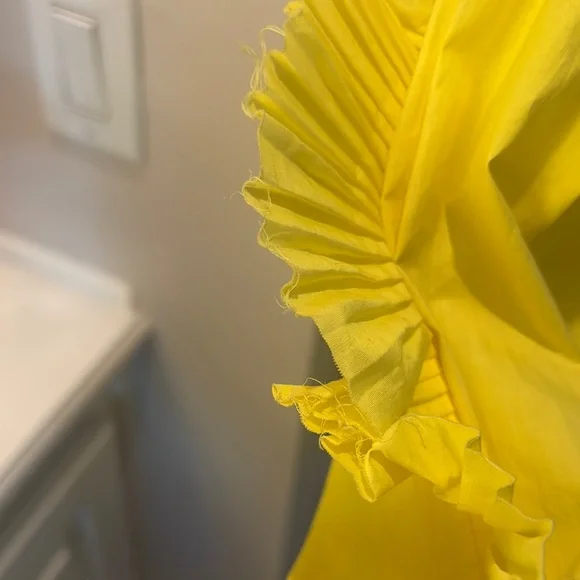 Sea New York Yellow Ruffle Blouse - Picture 4 of 4